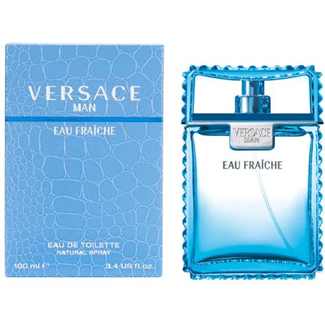 versace man eau de toilette natural spray 100ml|Versace man eau fraiche smell.